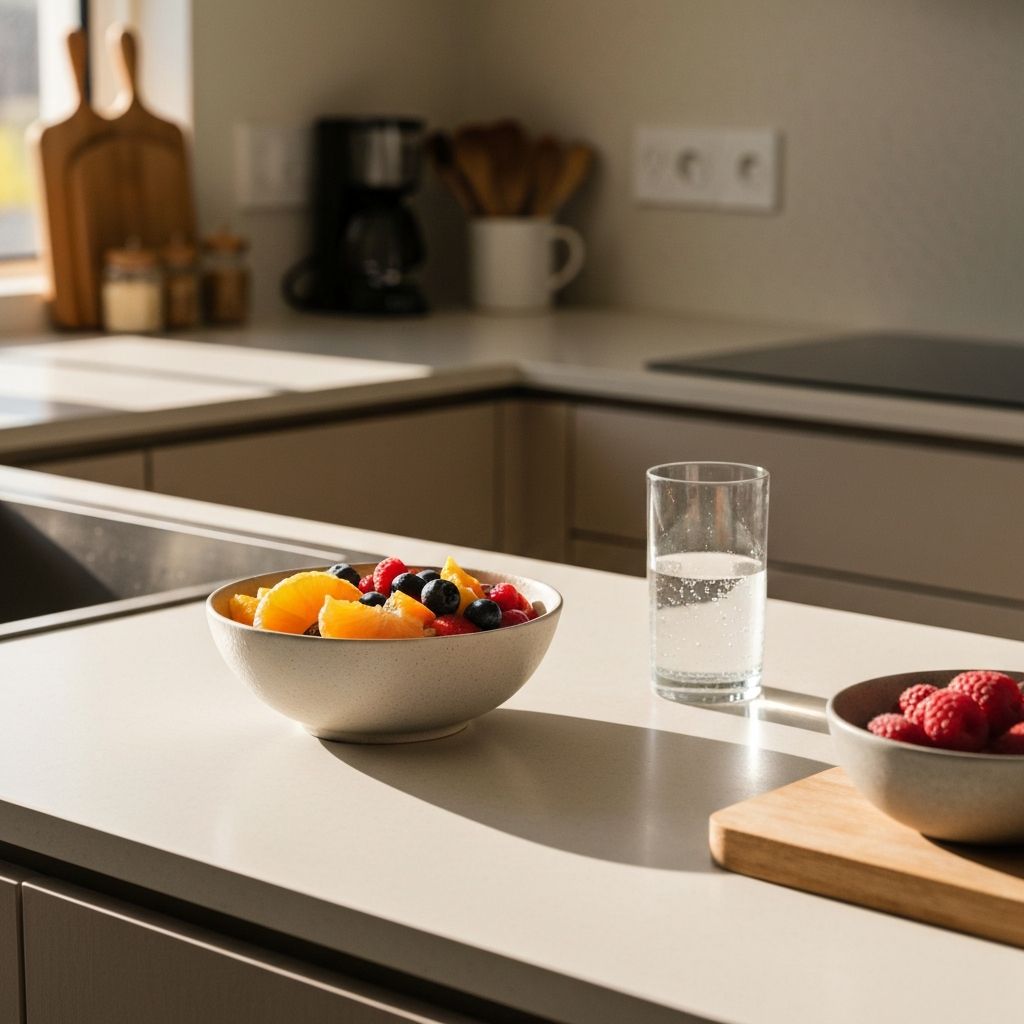 Mic dejun sănătos pe insula bucătăriei